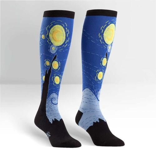 Starry Night, Women's Knee-high - Sock It To Me - The Sock Monster