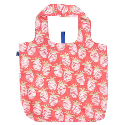 Strawberries 'Blu Bag' - Reusable Bag - RockFlowerPaper - The Sock Monster
