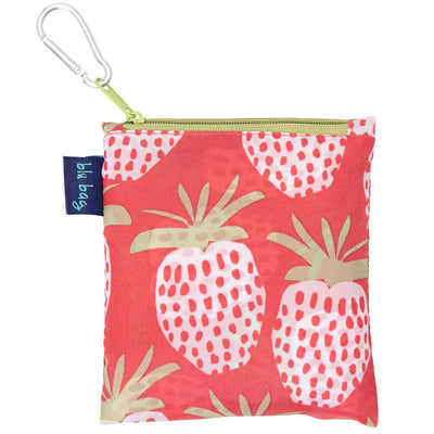 Strawberries 'Blu Bag' - Reusable Bag - RockFlowerPaper - The Sock Monster