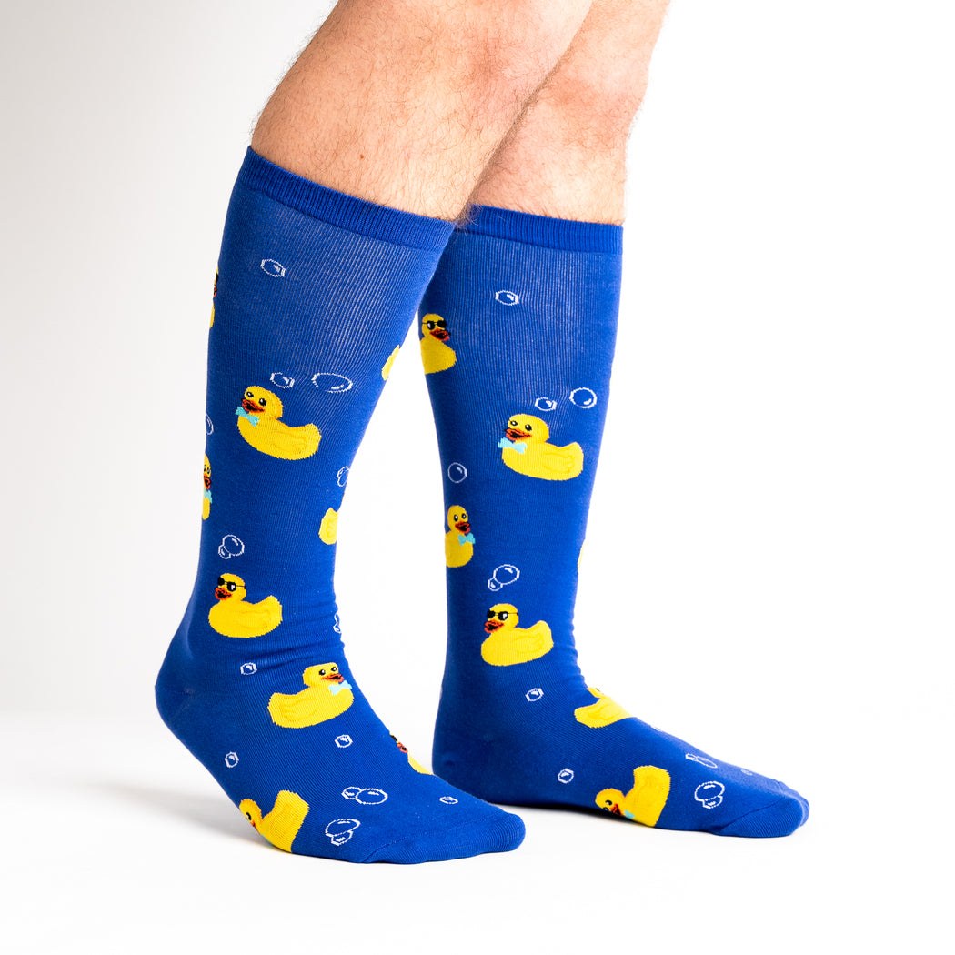 Rubber Duckie | All Gender Stretch-It™  Wide Calf Knee-high