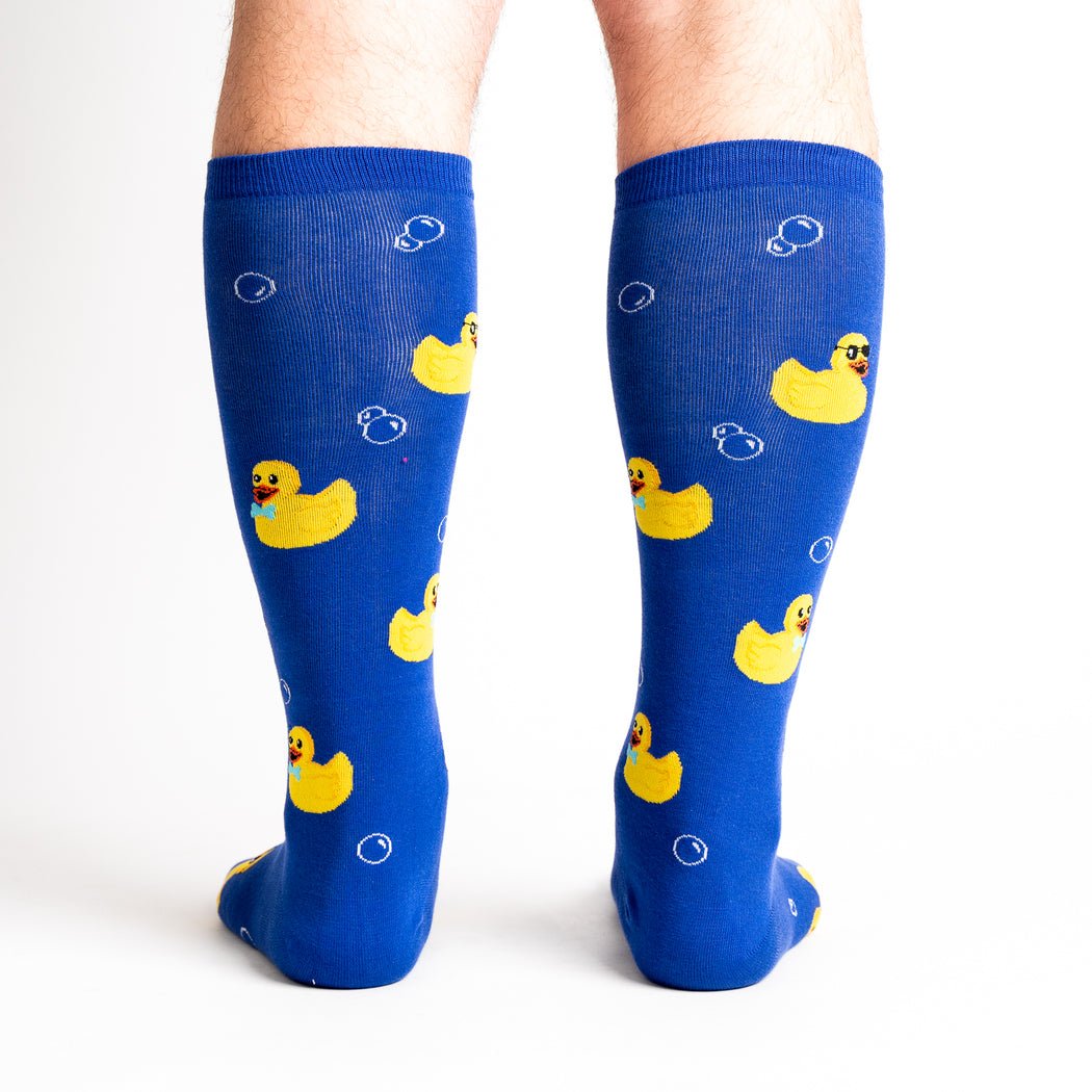 Rubber Duckie | All Gender Stretch-It™  Wide Calf Knee-high