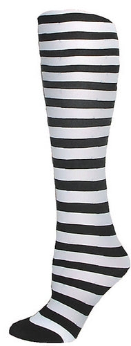 Microfiber Tights | Striped Opaque