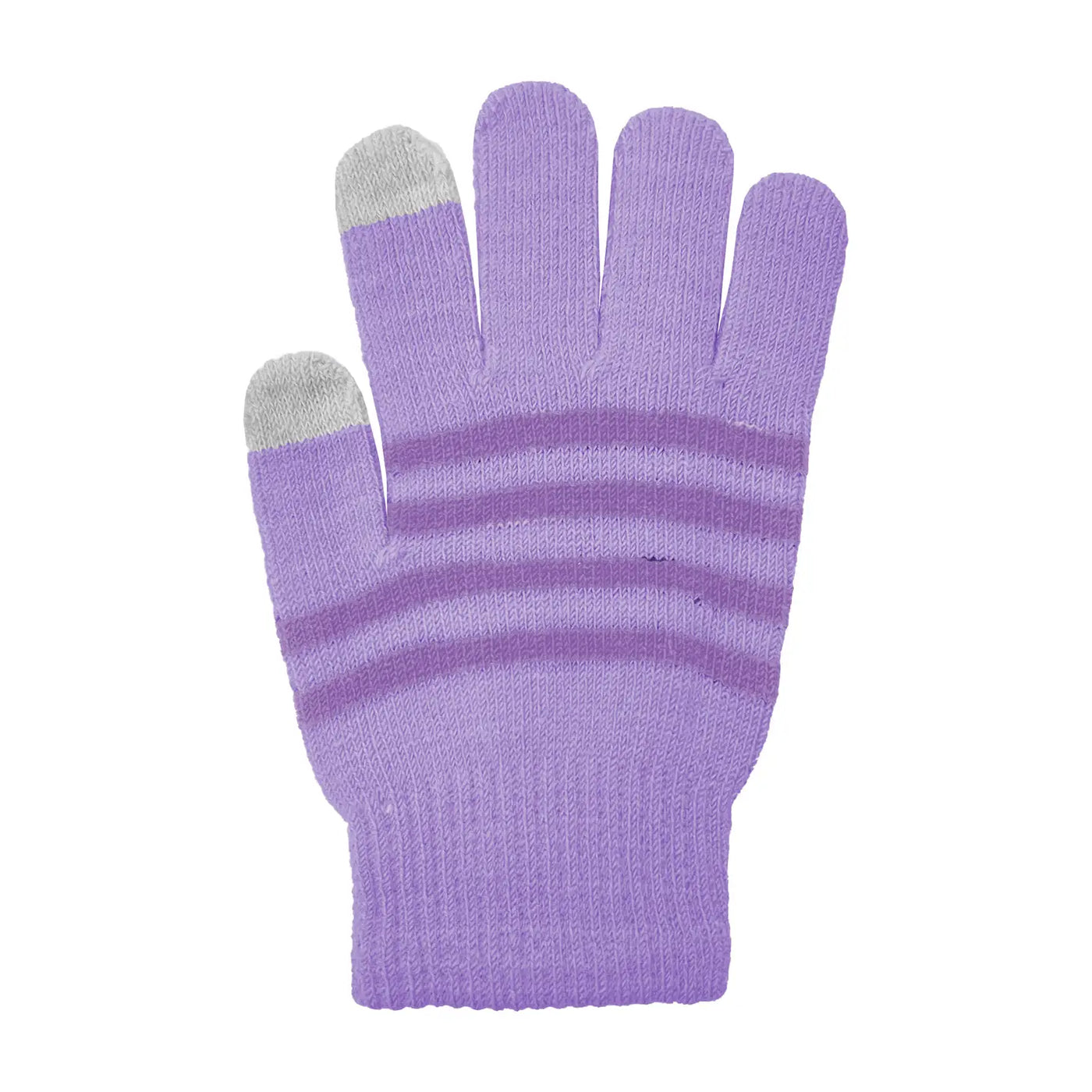 Kids Touchscreen Striped Stretch Gloves