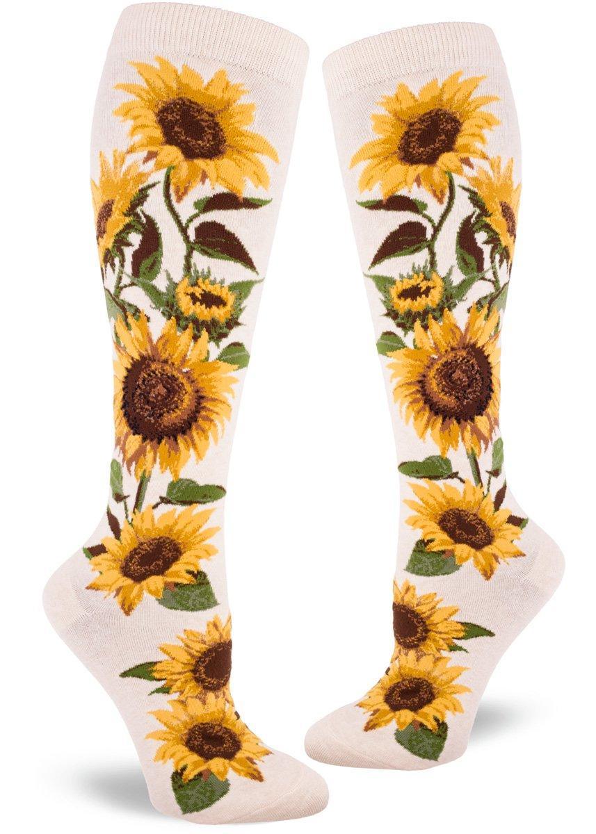 Sunflower, Women's Knee-High - ModSock - The Sock Monster