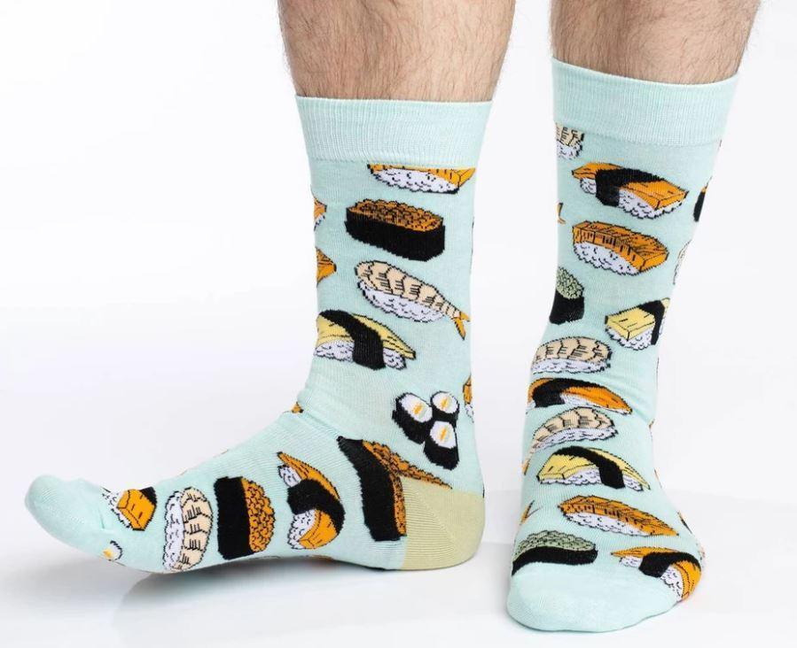 Sushi, Extra Large (13-17 Men's) Crew - Good Luck Sock - The Sock Monster