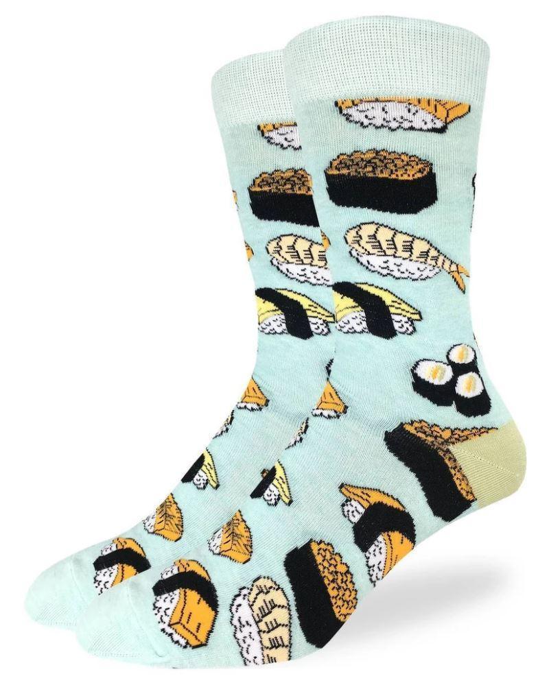 Sushi, Extra Large (13-17 Men's) Crew - Good Luck Sock - The Sock Monster