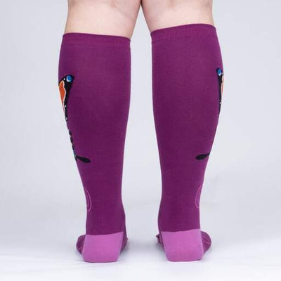 The Monarch, All Gender Stretch-It™ Wide Calf Knee-high - Sock It To Me - The Sock Monster