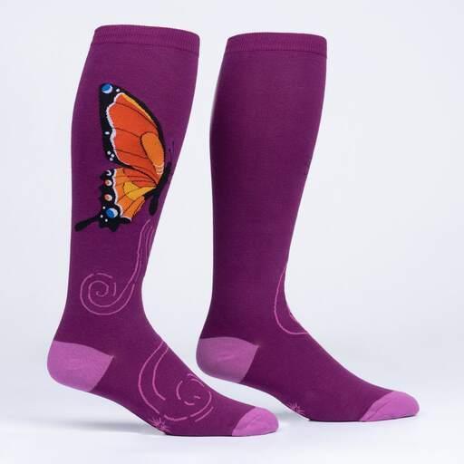 The Monarch, All Gender Stretch-It™ Wide Calf Knee-high - Sock It To Me - The Sock Monster