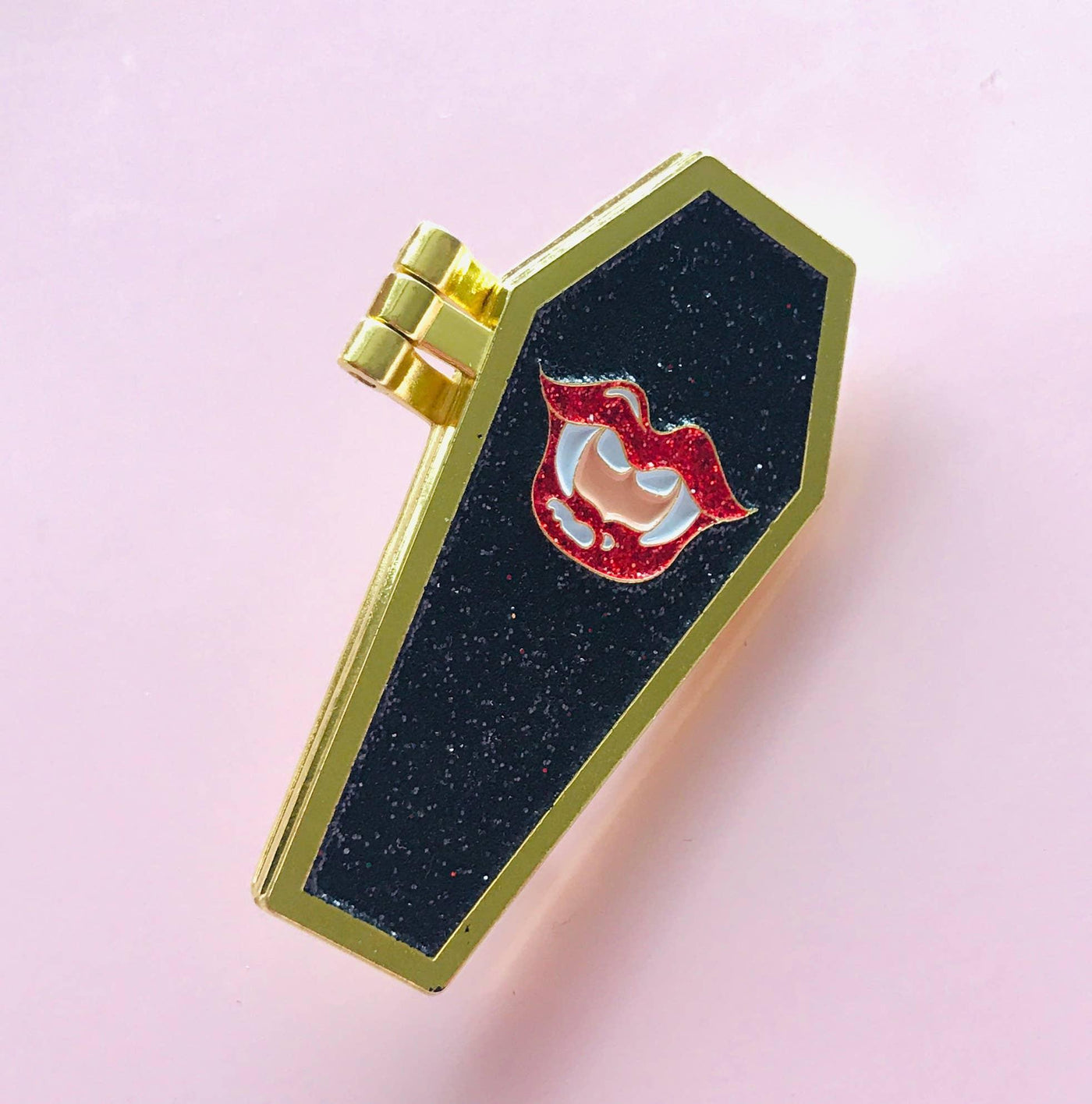 The Vamp | Soft Enamel Pin with Glitter! - Kitschy Delish - The Sock Monster