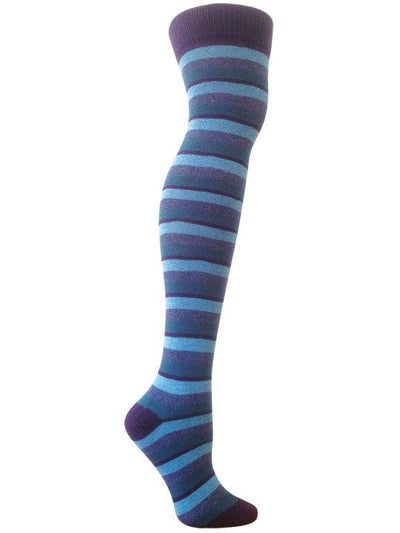 Theia Striped Over the Knee Sock - Rockn Socks - The Sock Monster