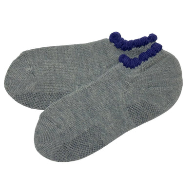 Handcrafted Slipper Socks | Thermal with Grips | Large