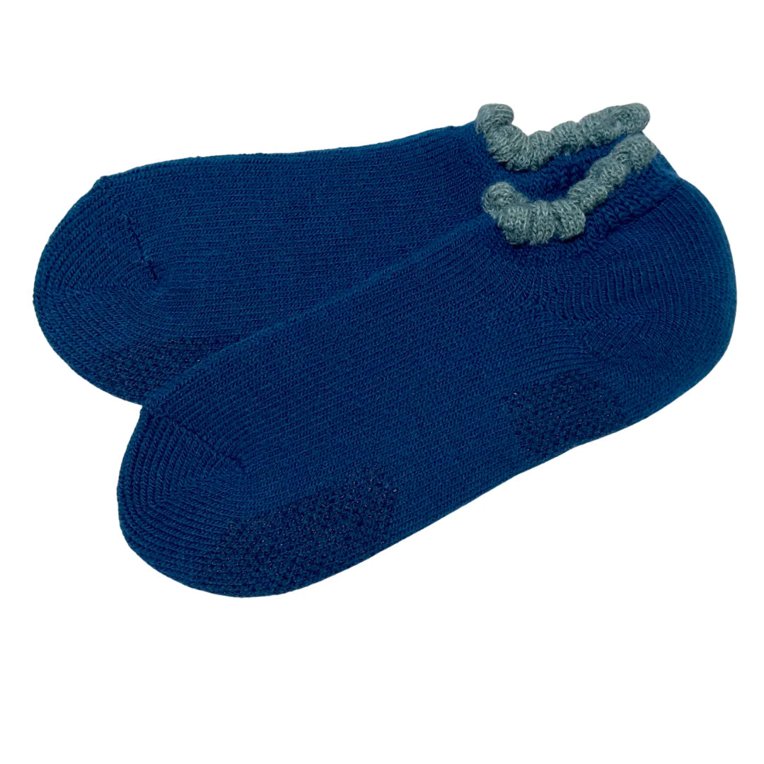 Handcrafted Slipper Socks | Thermal with Grips | Large