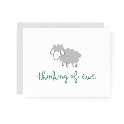 Thinking of Ewe Greeting Card - A Jar Of Pickles - The Sock Monster