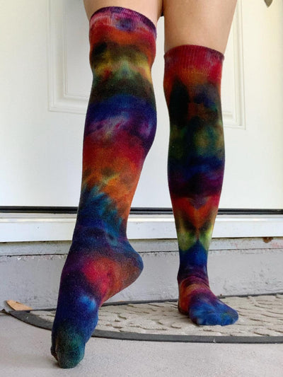 Tie Dye Over the Knee Sock - Rockn Socks - The Sock Monster