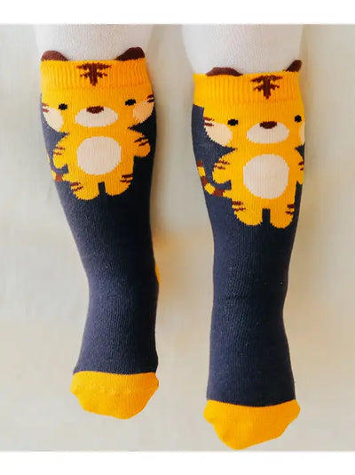 Tiger | Non-Skid | Knee-High Zoo Socks