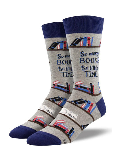 TIME FOR A GOOD BOOK, Men's Crew - Socksmith - The Sock Monster