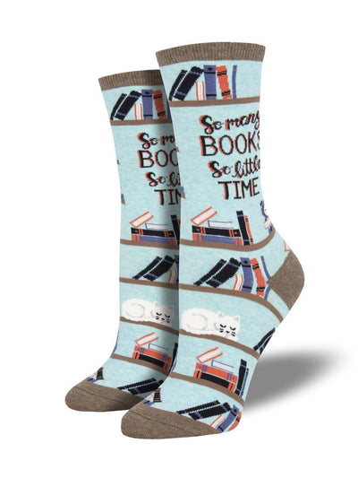 TIME FOR A GOOD BOOK, Women's Crew - Socksmith - The Sock Monster