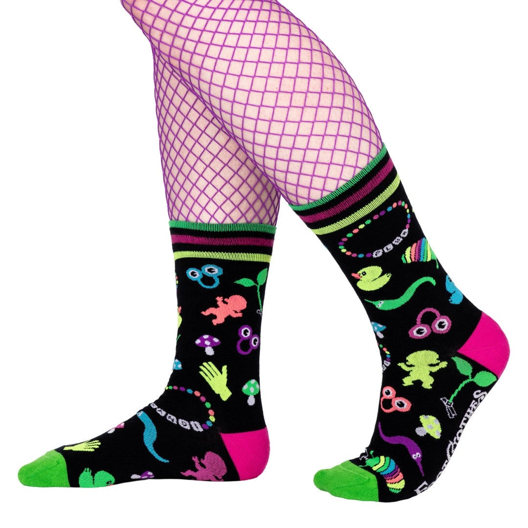 Tiny Trinkets | Glow in the Dark | Crew Socks
