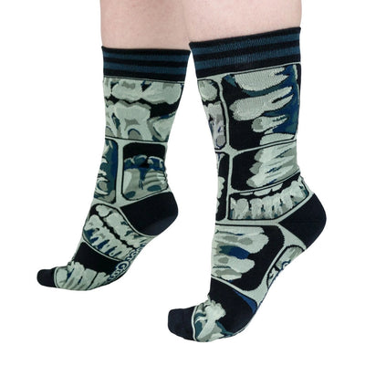 Too Cool For Flossing Teeth | X-Ray | Crew Socks