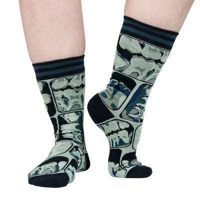 Too Cool For Flossing Teeth | X-Ray | Crew Socks