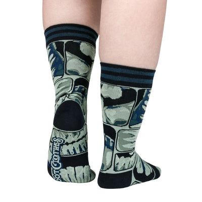 Too Cool For Flossing Teeth | X-Ray | Crew Socks