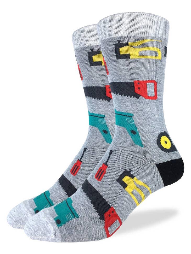 Tools, Extra Large (13-17 Men's) Crew - Good Luck Sock - The Sock Monster