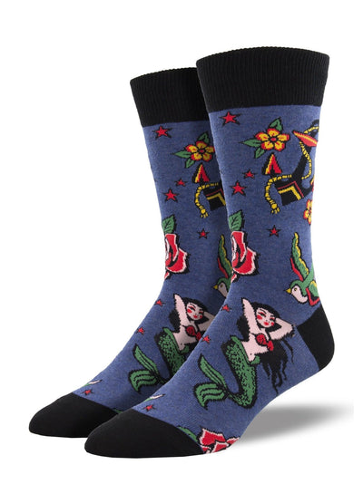 TRADITIONAL TATS, Men's Crew - Socksmith - The Sock Monster