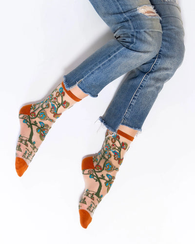 Tree of Life | Sheer Crew Sock