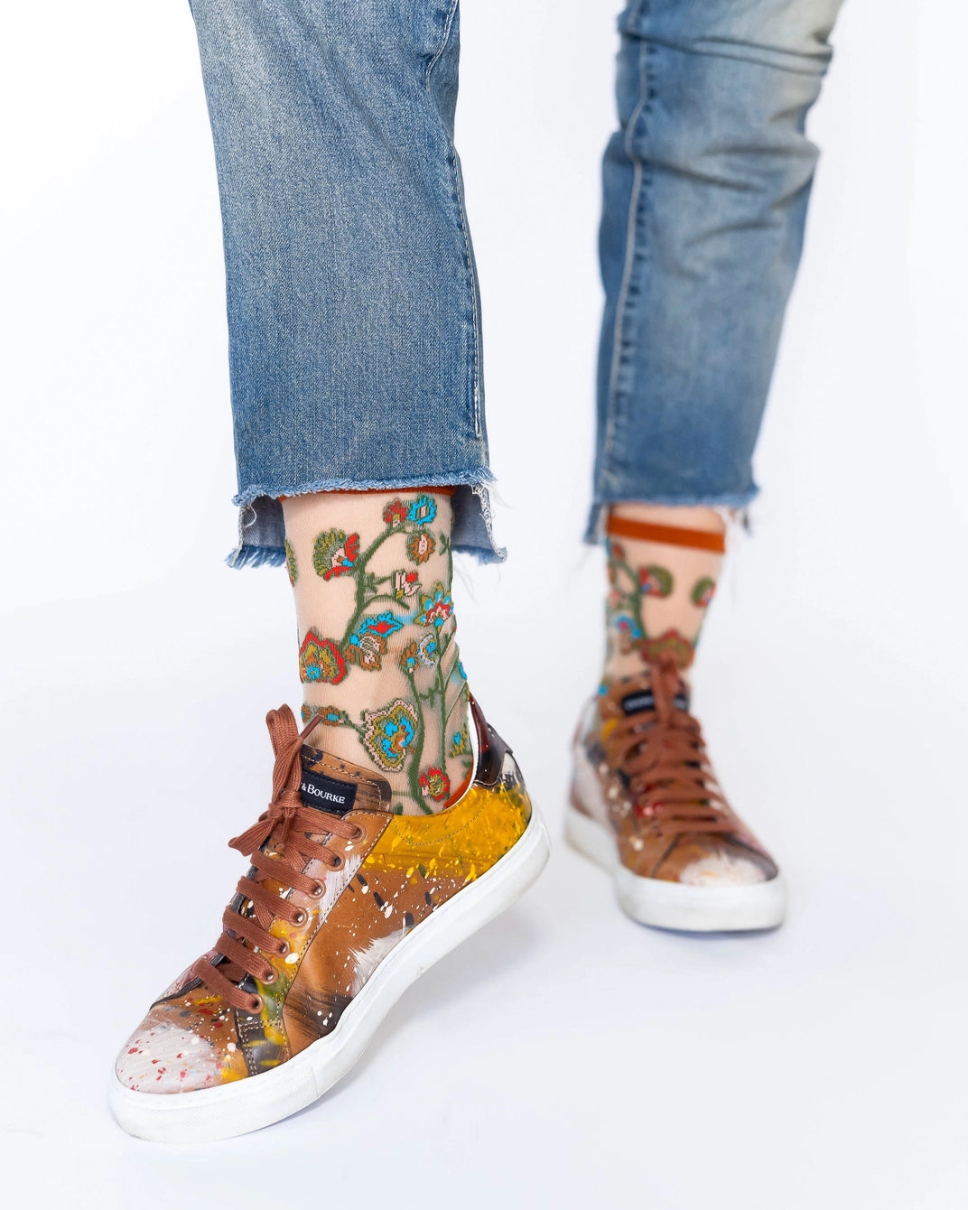 Tree of Life | Sheer Crew Sock