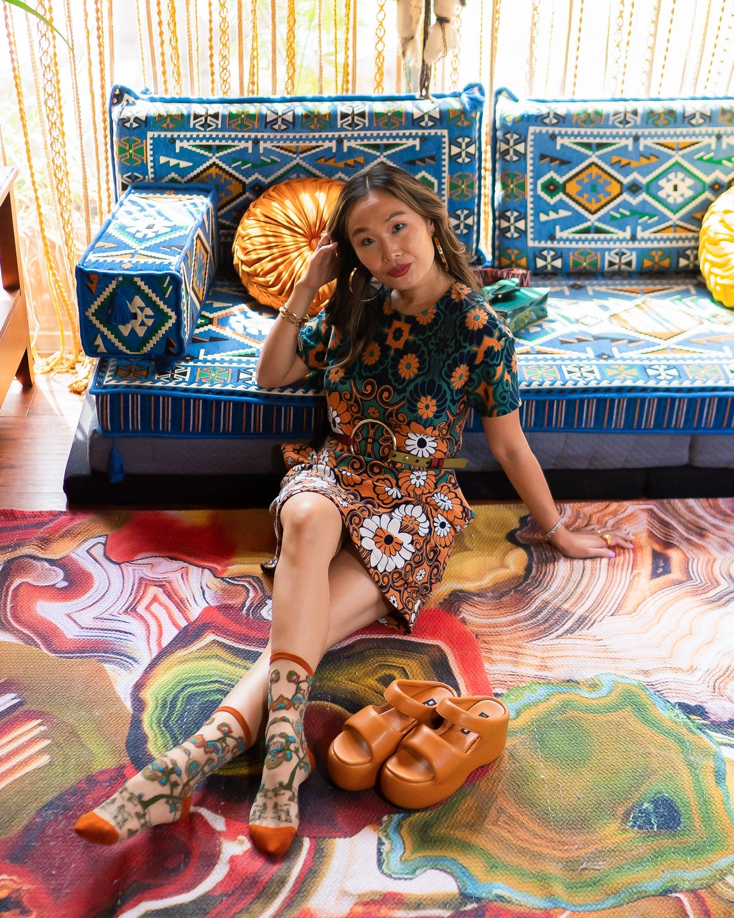 Tree of Life | Sheer Crew Sock