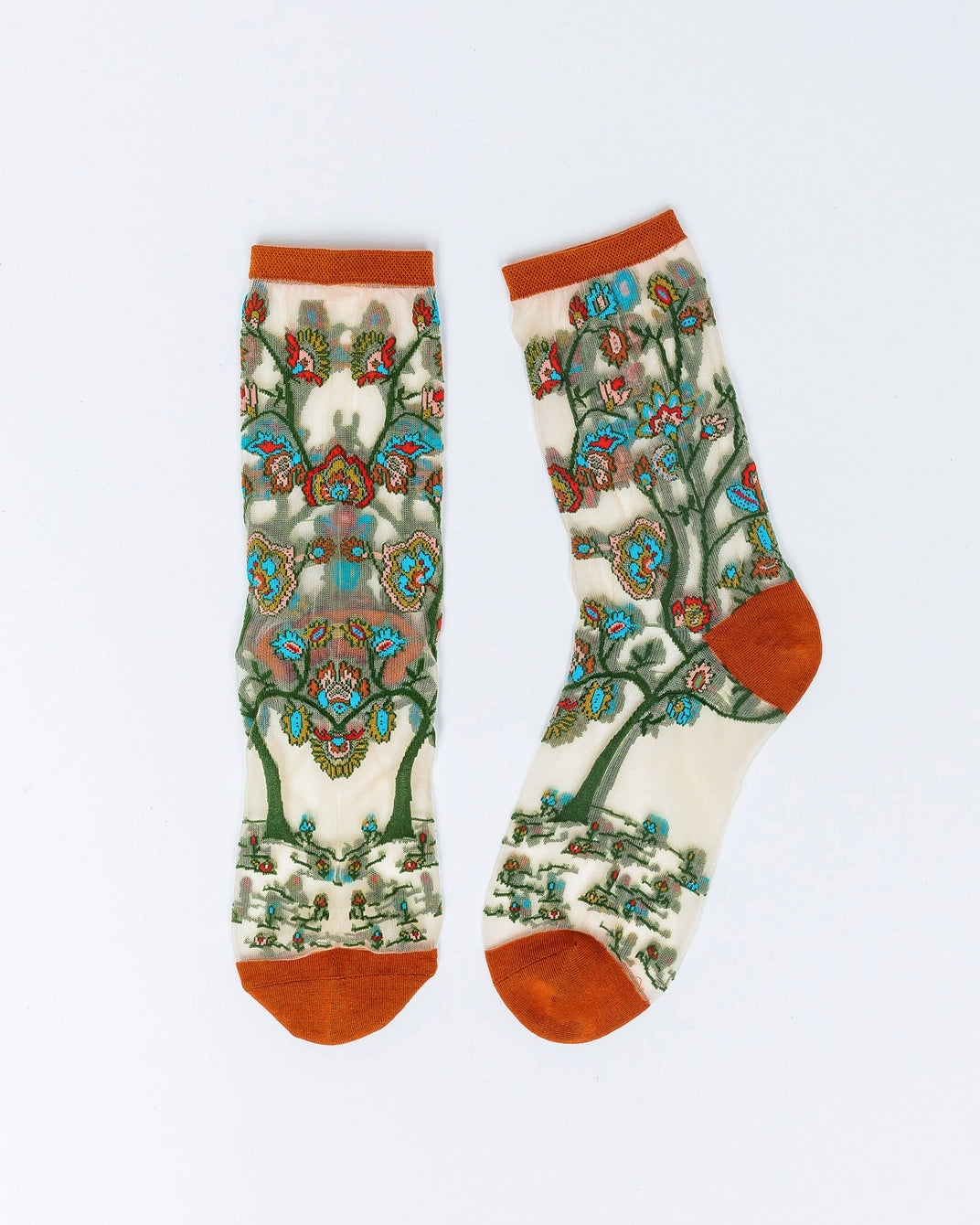 Tree of Life | Sheer Crew Sock
