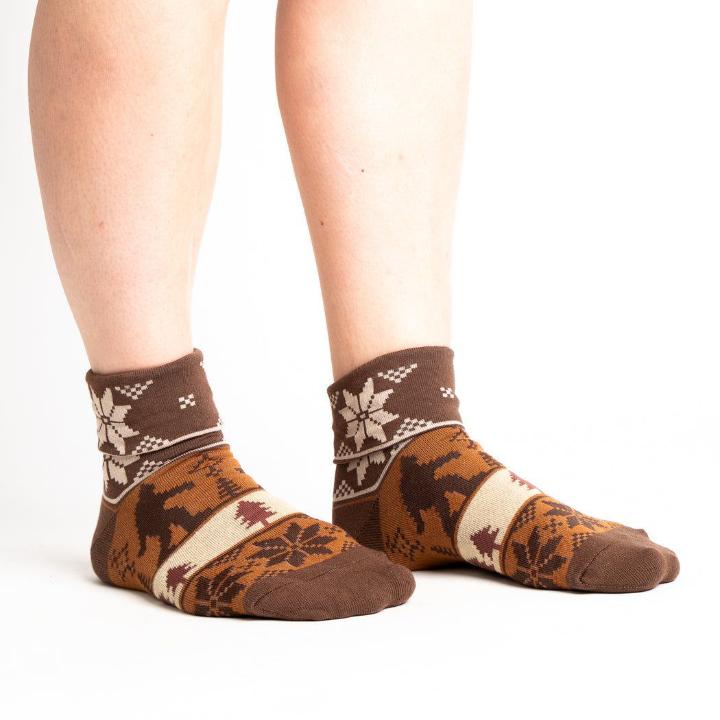 The Big-Foot Lebowski | Women's Turn Cuff Crew