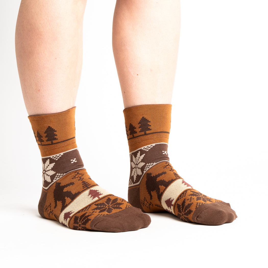 The Big-Foot Lebowski | Women's Turn Cuff Crew