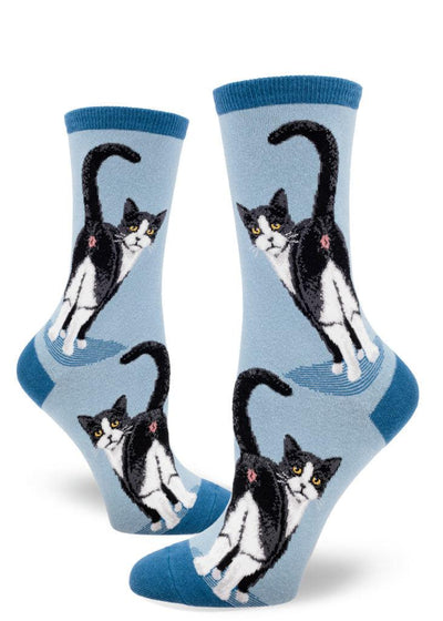 Tuxedo Cat Butt, Women's Crew - ModSock - The Sock Monster