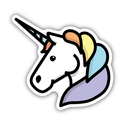 Unicorn Head | Sticker - Stickers Northwest - The Sock Monster