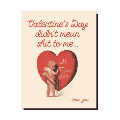 VALENTINE don't mean SH@#! | Card - Offensive Delightful - The Sock Monster