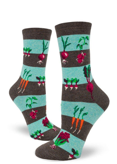 Vegetable Garden, Women's Crew - ModSock - The Sock Monster