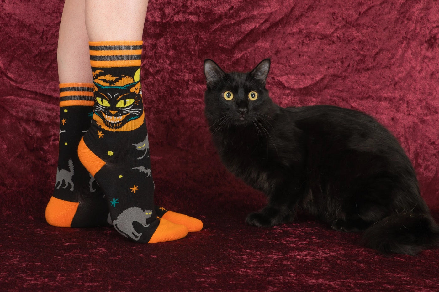 Vintage Black Cat | Crew Socks