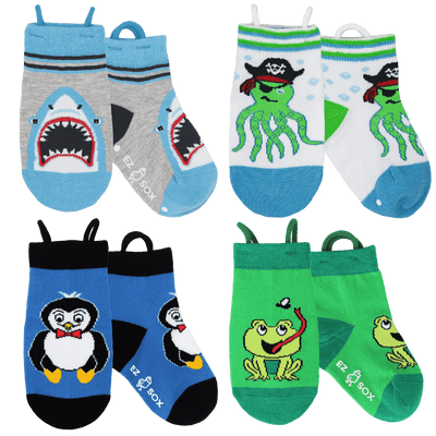 Water Friends Socks-4pk - EZ-Sox - The Sock Monster