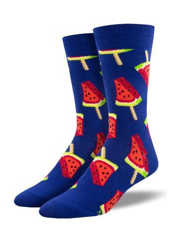 WATERMELON POPS, Men's Crew - Socksmith - The Sock Monster