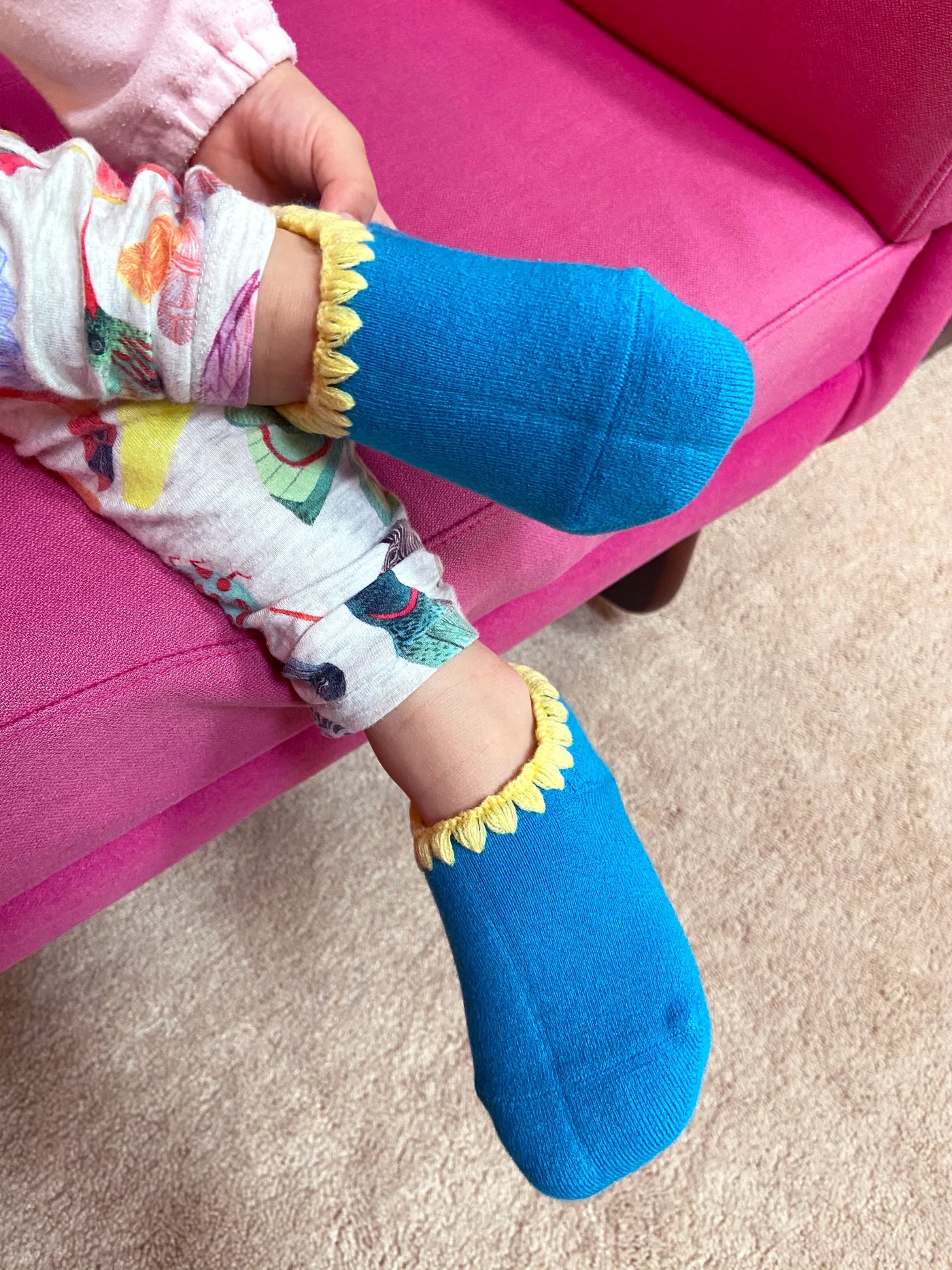 Toddler | CHERRYSTONE® Slipper Socks | Candy Color with Grips | Age 2-4