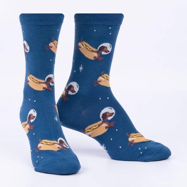 Weiner Dogs, In Space! Crew Socks - Sock It To Me - The Sock Monster