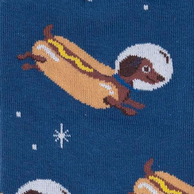 Weiner Dogs, In Space! Crew Socks - Sock It To Me - The Sock Monster