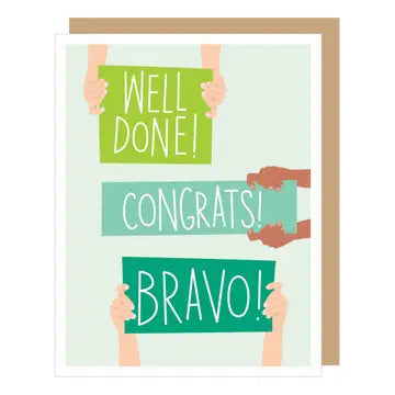 Well Done+Congrats+Bravo | Congratulations Card