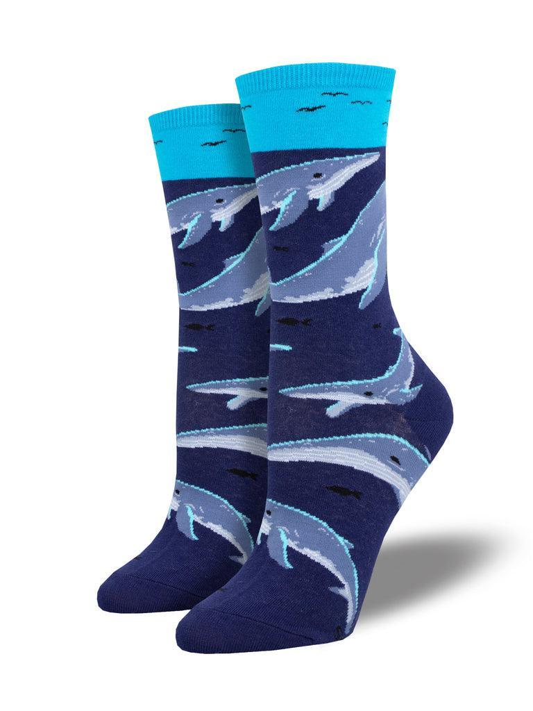 Whale Watching, Women's Crew - Socksmith - The Sock Monster