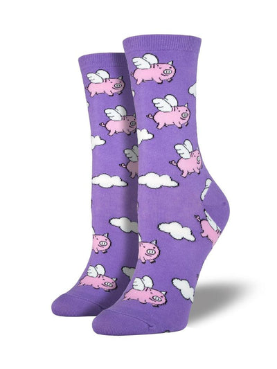 WHEN PIGS FLY, Women's Crew - Socksmith - The Sock Monster