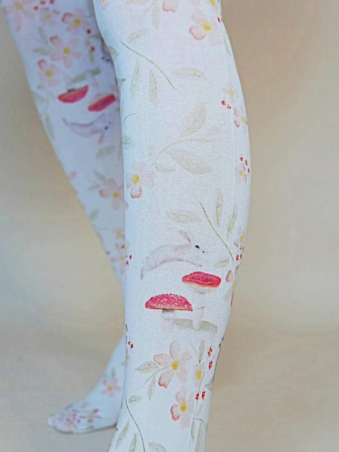 Whimsical Forest Bunny | Printed Tights