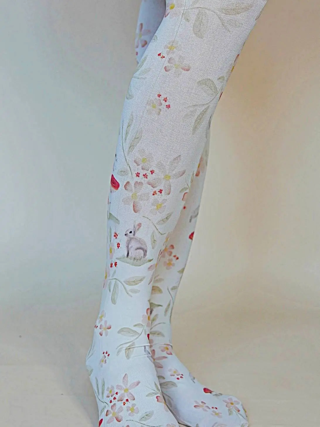 Whimsical Forest Bunny | Printed Tights