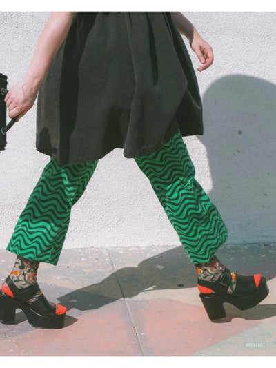 Elphaba Land | Wicked | Black Sheer Crew Sock