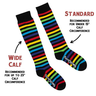 Radiant Rainbow | Wide Calf | Knee High Socks